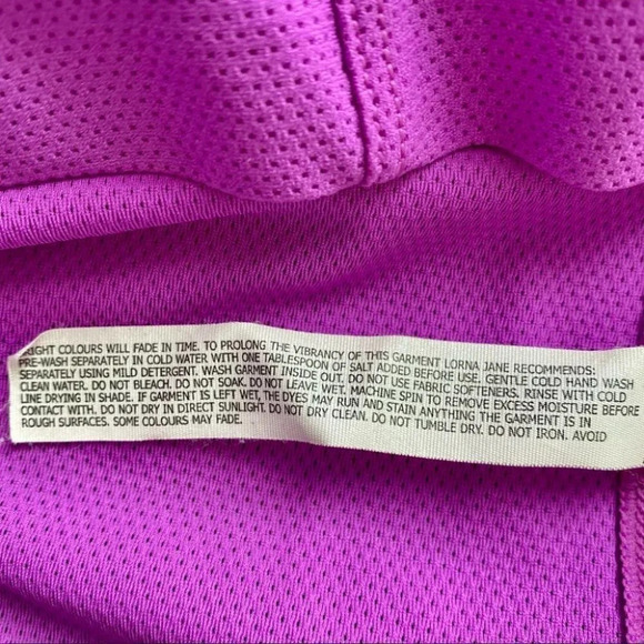 Lorna Jane Catalina  Hooded Excel Long Sleeve Top Neon Fuchsia - Picture 8 of 8